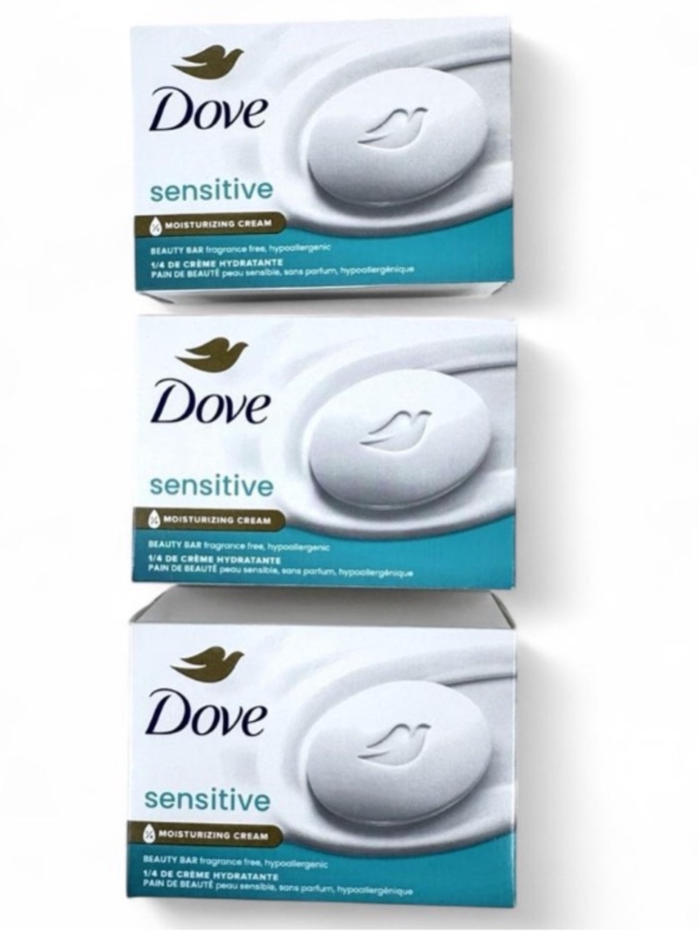 🆕 Dove Sensitive Moisturizing Beauty Bar Soap - 3-Pack! 💥